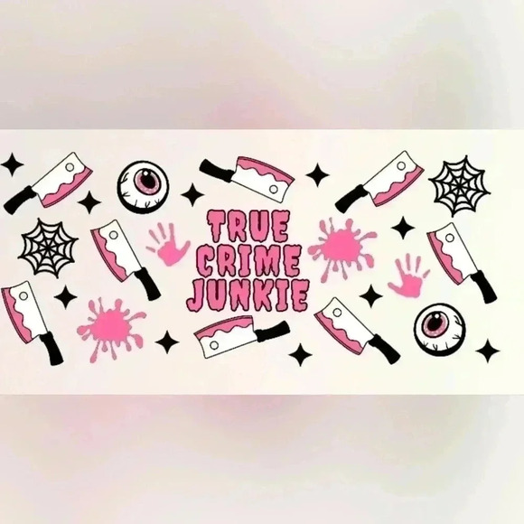 True Crime Junkie UV DFT wrap. 9 x 4 inches - Picture 3 of 3
